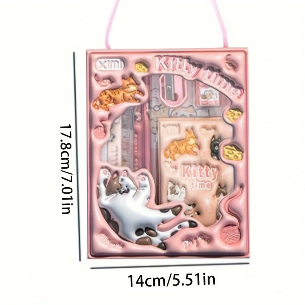 1 Set 6-Piece Stationery Set, 3D Gift Pencil Set