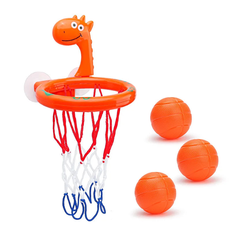 Kids Bath Toy - Suction Cup Basketball Hoop with 3 Balls