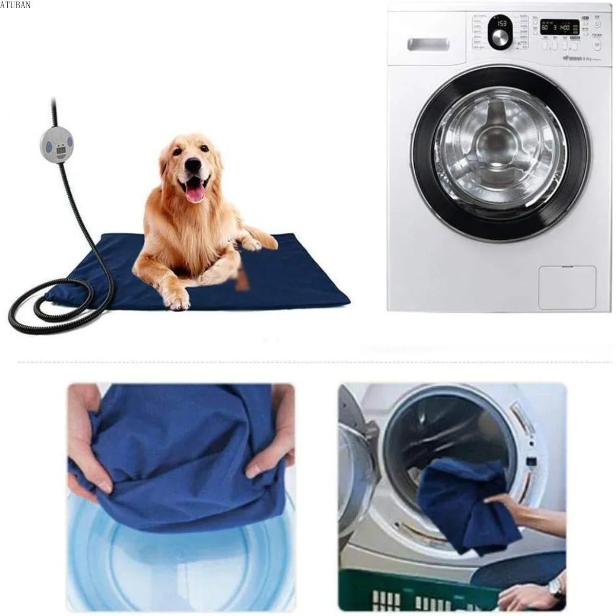 Indoor Pet Heating Pad with Chew-Resistant Cord
