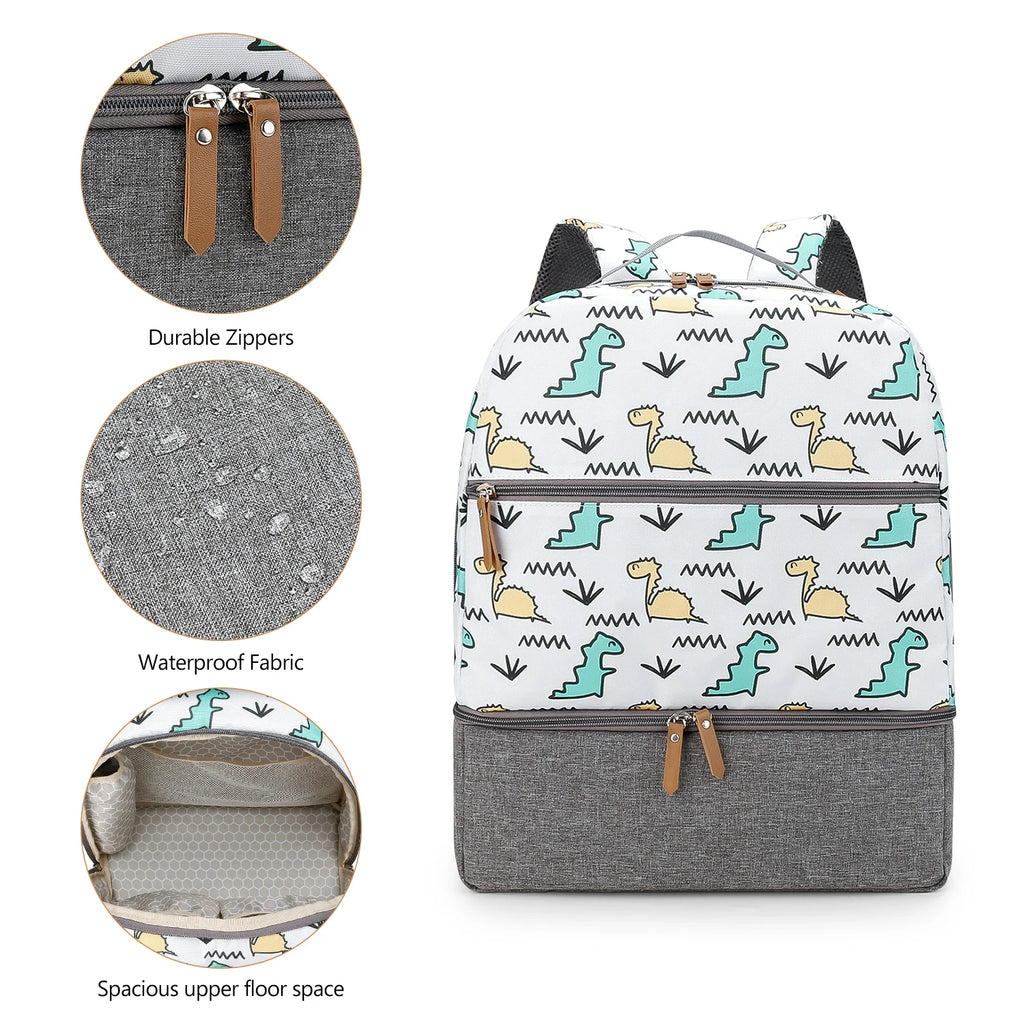 Breast Pump Bag with Insulated Cooler Compartment