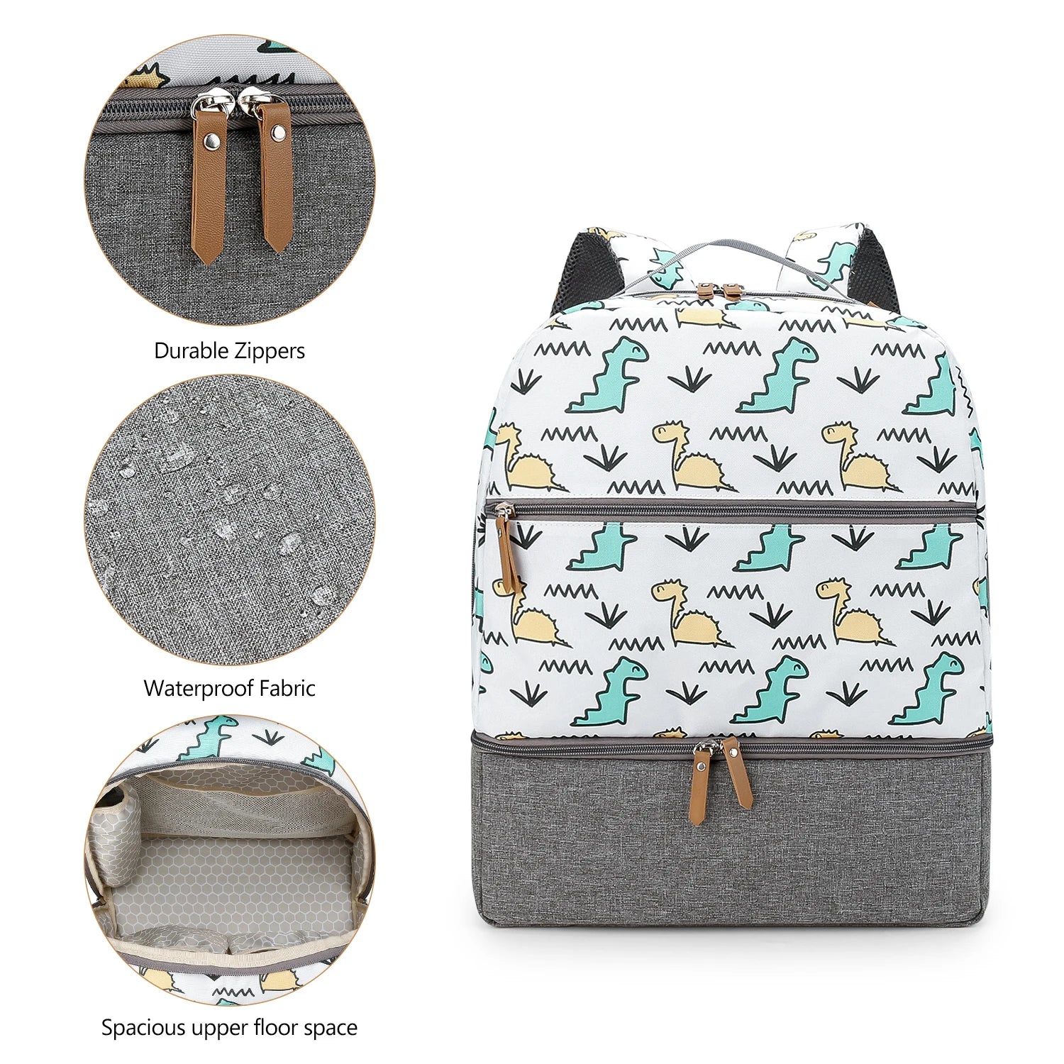 Breast Pump Bag with Insulated Cooler Compartment