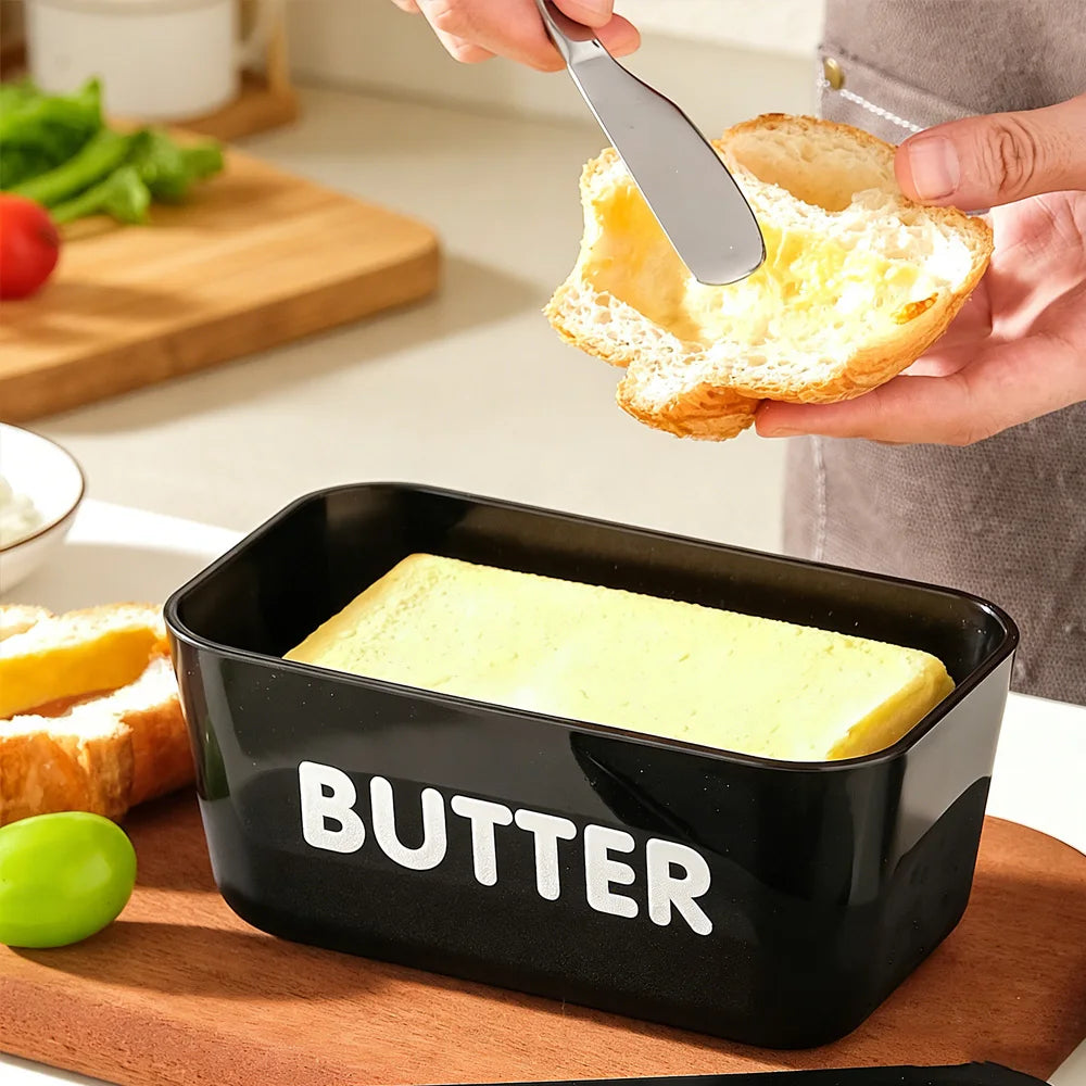 Butter Dish Fridge Storage Box with Spreader Knife