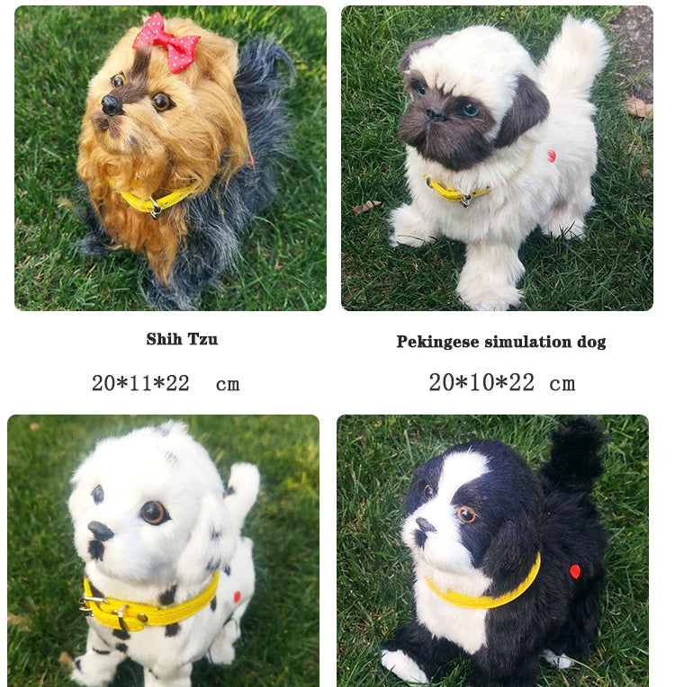 Interactive Simulation Electric Dog Toy with Voice Control & Music