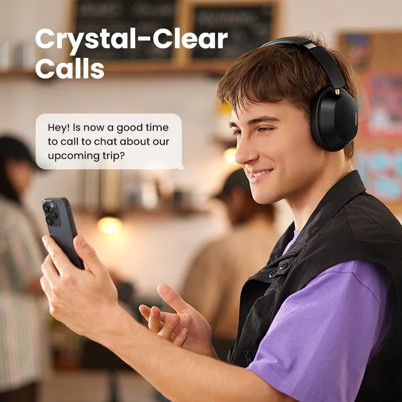 Wireless Bluetooth Over-Ear Headphones with Hybrid ANC, Hi-Res LDAC & Spatial Audio