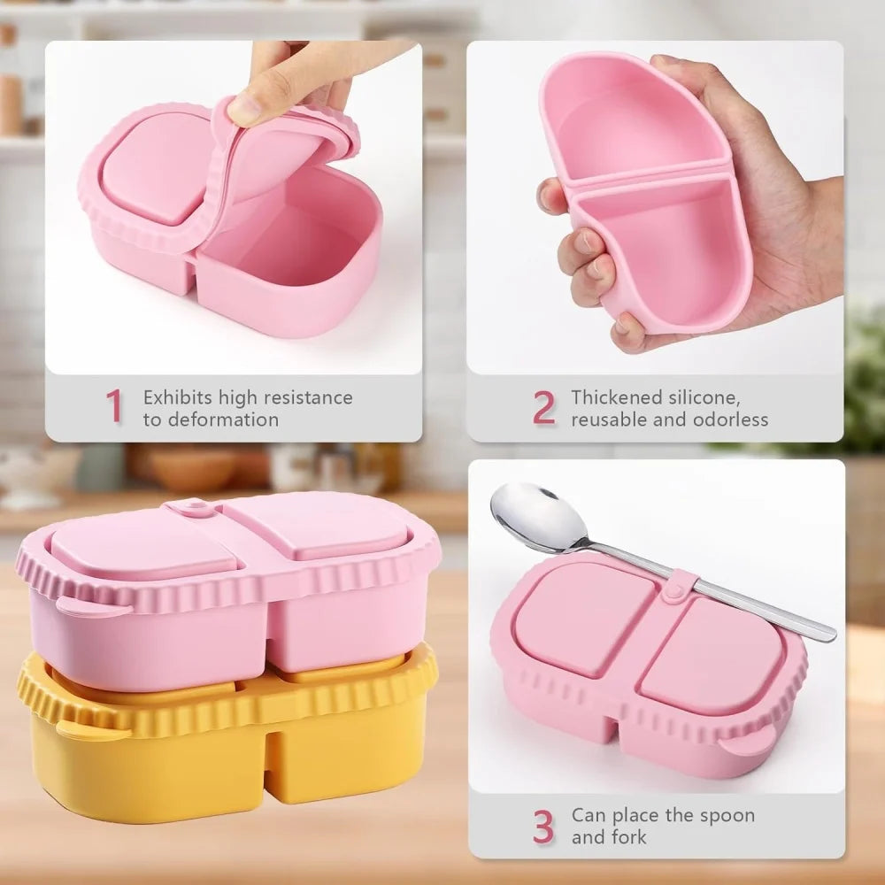 Silicone Snack Containers with Lids