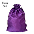 Silky Satin Wig Storage Bags with Drawstring – Dust-Free Protection, Set of 3