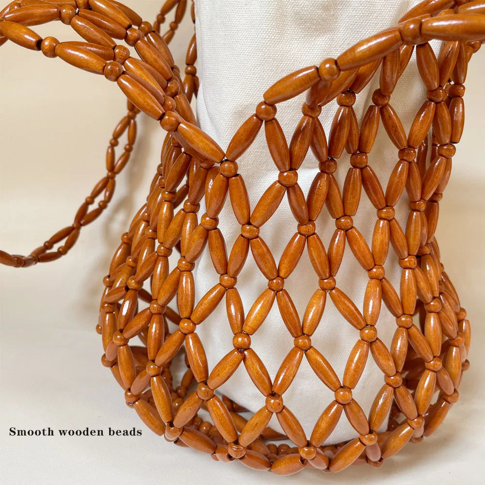 Woven Beaded Handbag