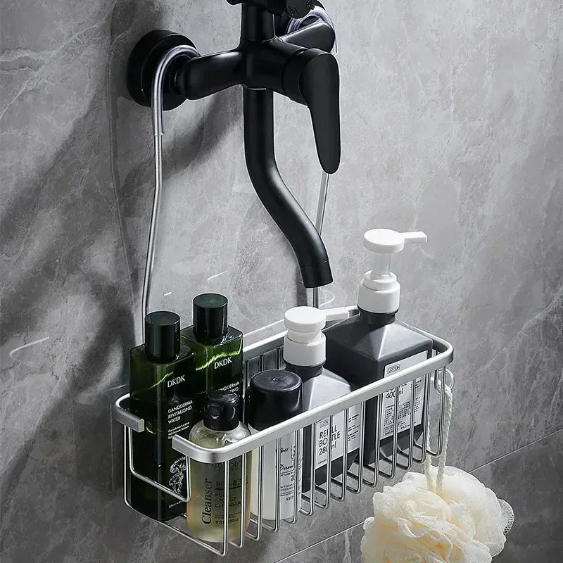 Shower Storage Basket – Wall-Mounted Bathroom Organiser