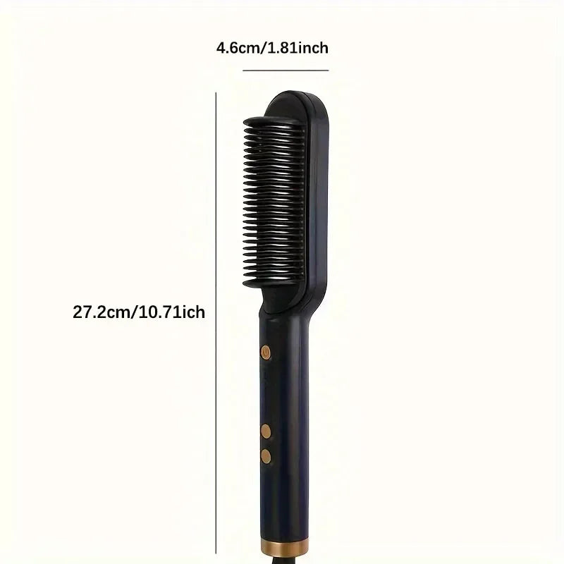 Quick-Heat Hair Straightening & Curling Comb