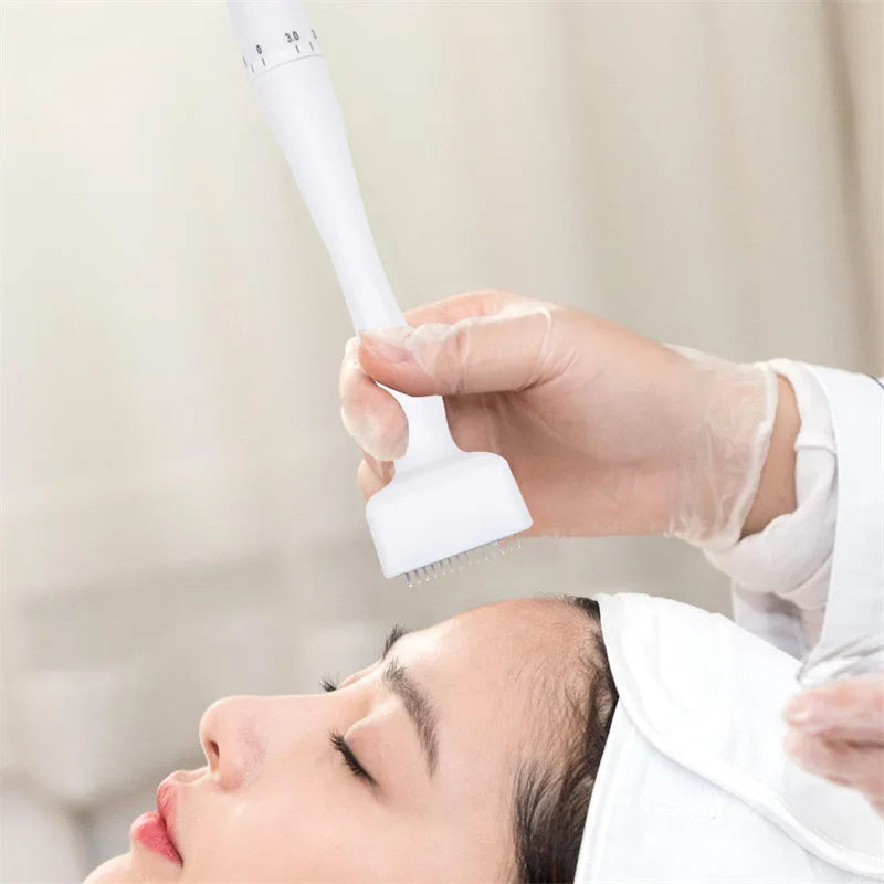 140A 0.25mm Derma Stamp Microneedling - Adjustable Titanium Needle Length - Beard Growth, Scalp Hair