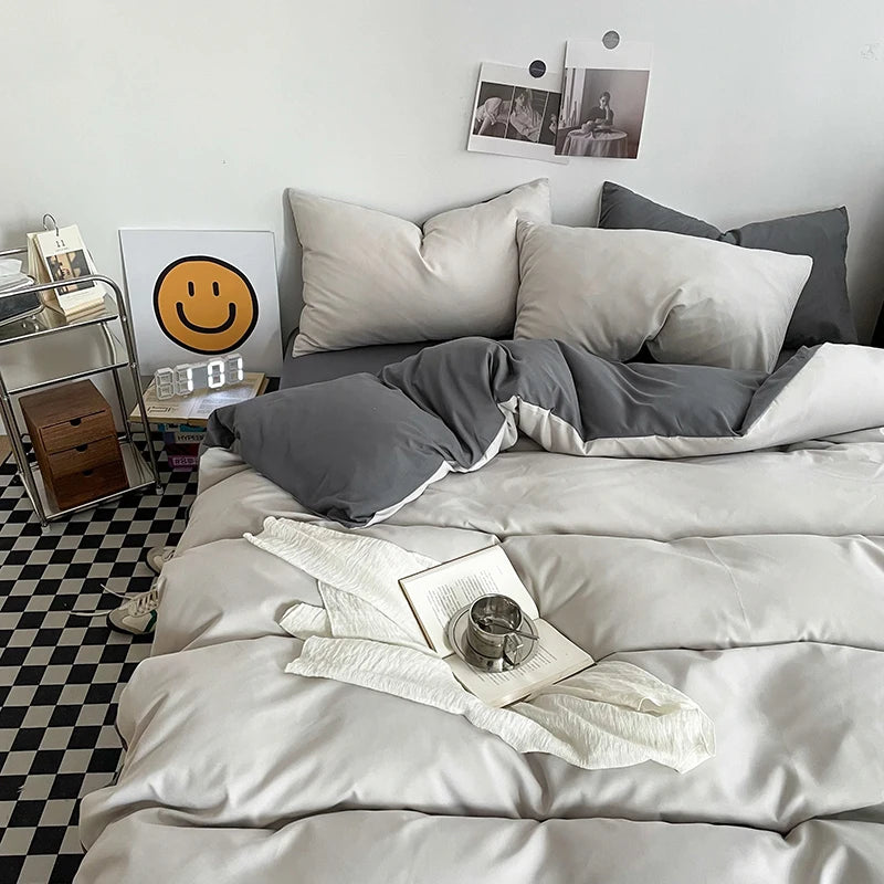 Washed Cotton Duvet Cover Set