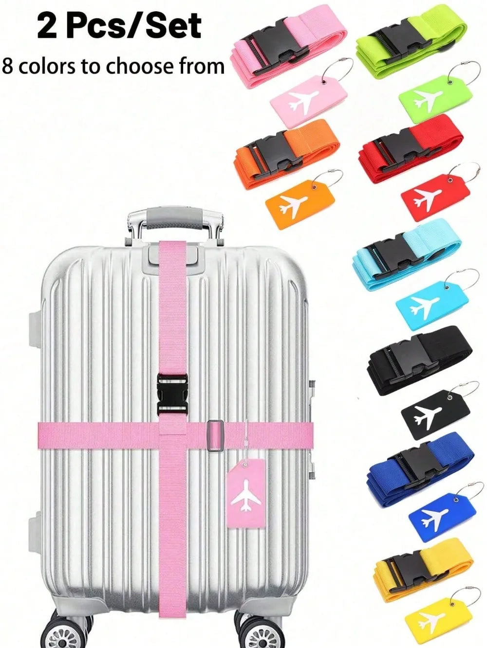 Adjustable Luggage Strap Set