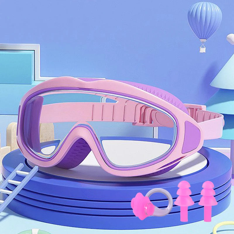 Kids Anti-Fog UV-Protection Swimming Goggles