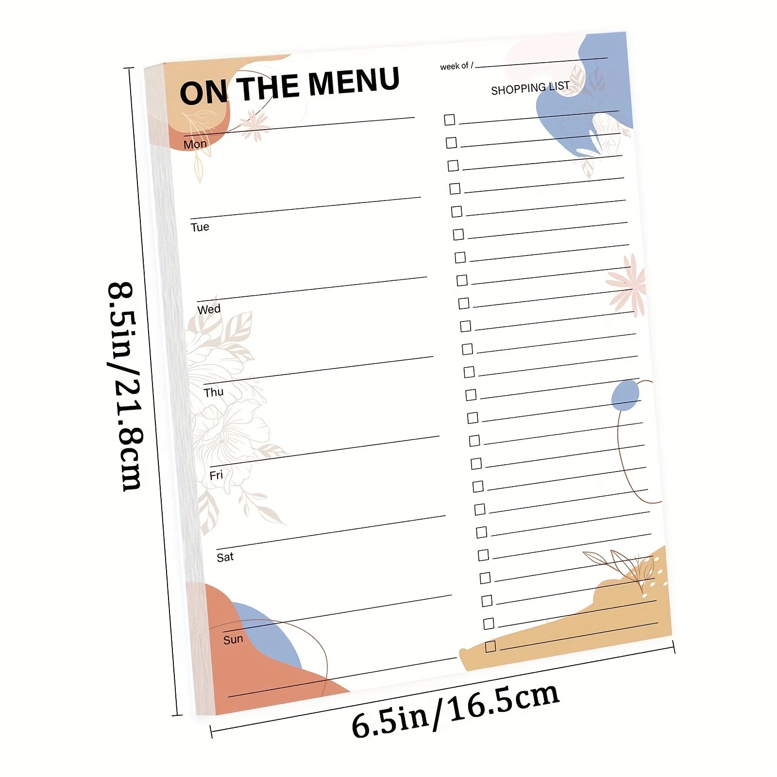 Magnetic Meal Planning Pad with Tear Off Shopping List