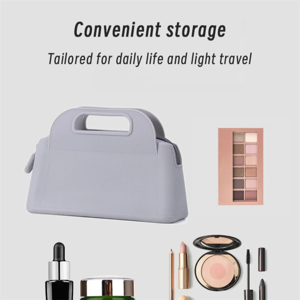 Silicone Hand-Held Cosmetic Bag