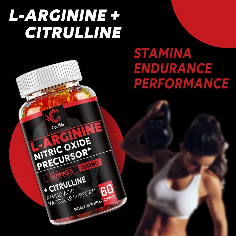 L-Arginine Supplement - Muscle Strength & Blood Flow Support
