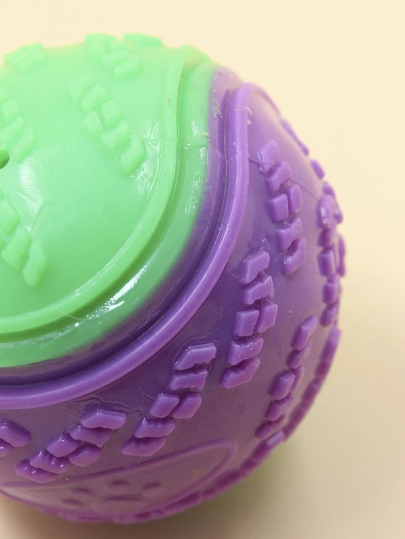 Pet Teeth Cleaning Bite Resistance Squeaky Dog Ball Toy