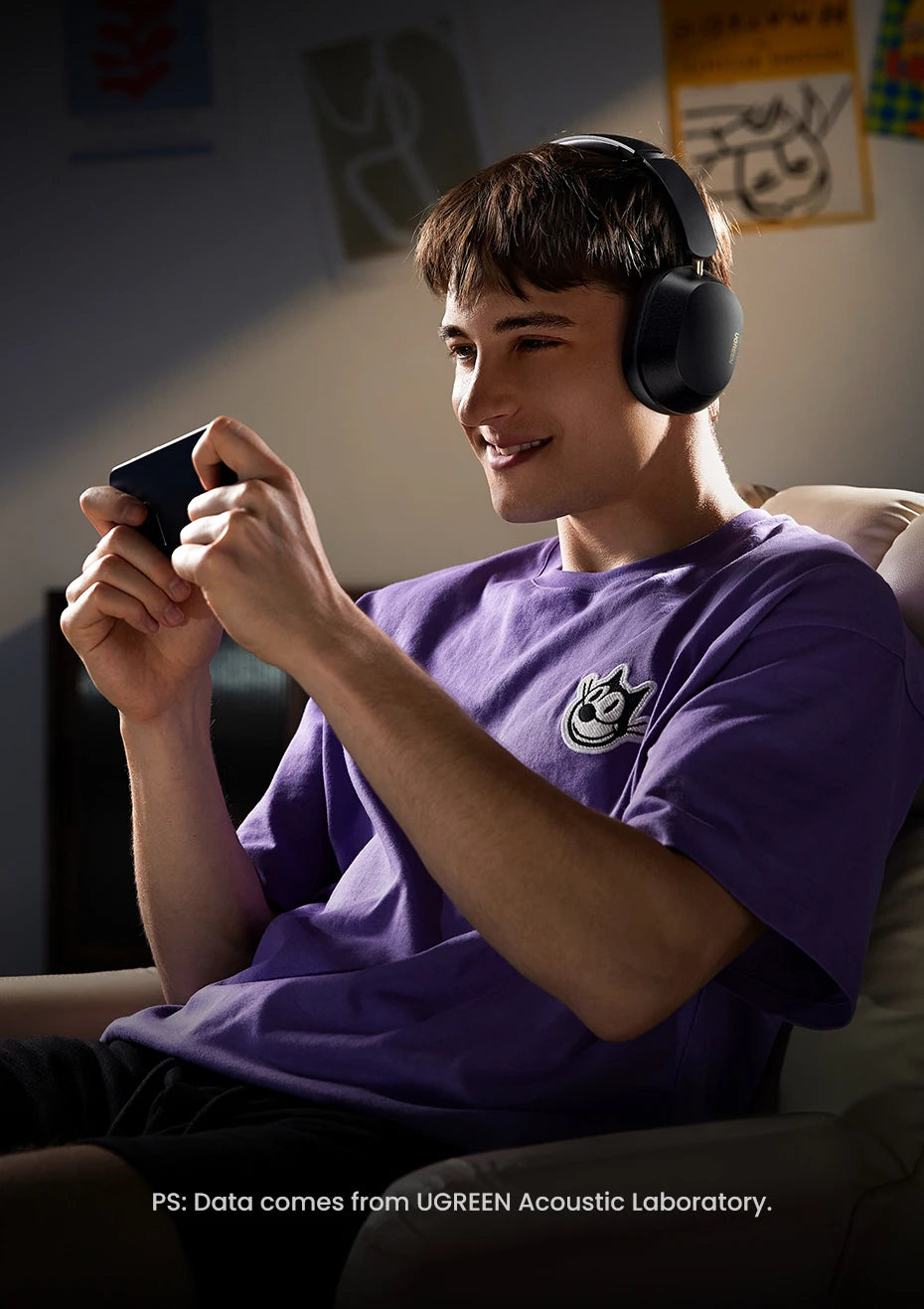 Wireless Bluetooth Over-Ear Headphones with Hybrid ANC, Hi-Res LDAC & Spatial Audio