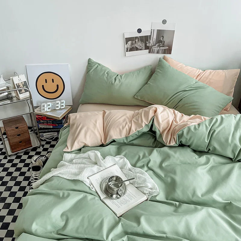 Washed Cotton Duvet Cover Set