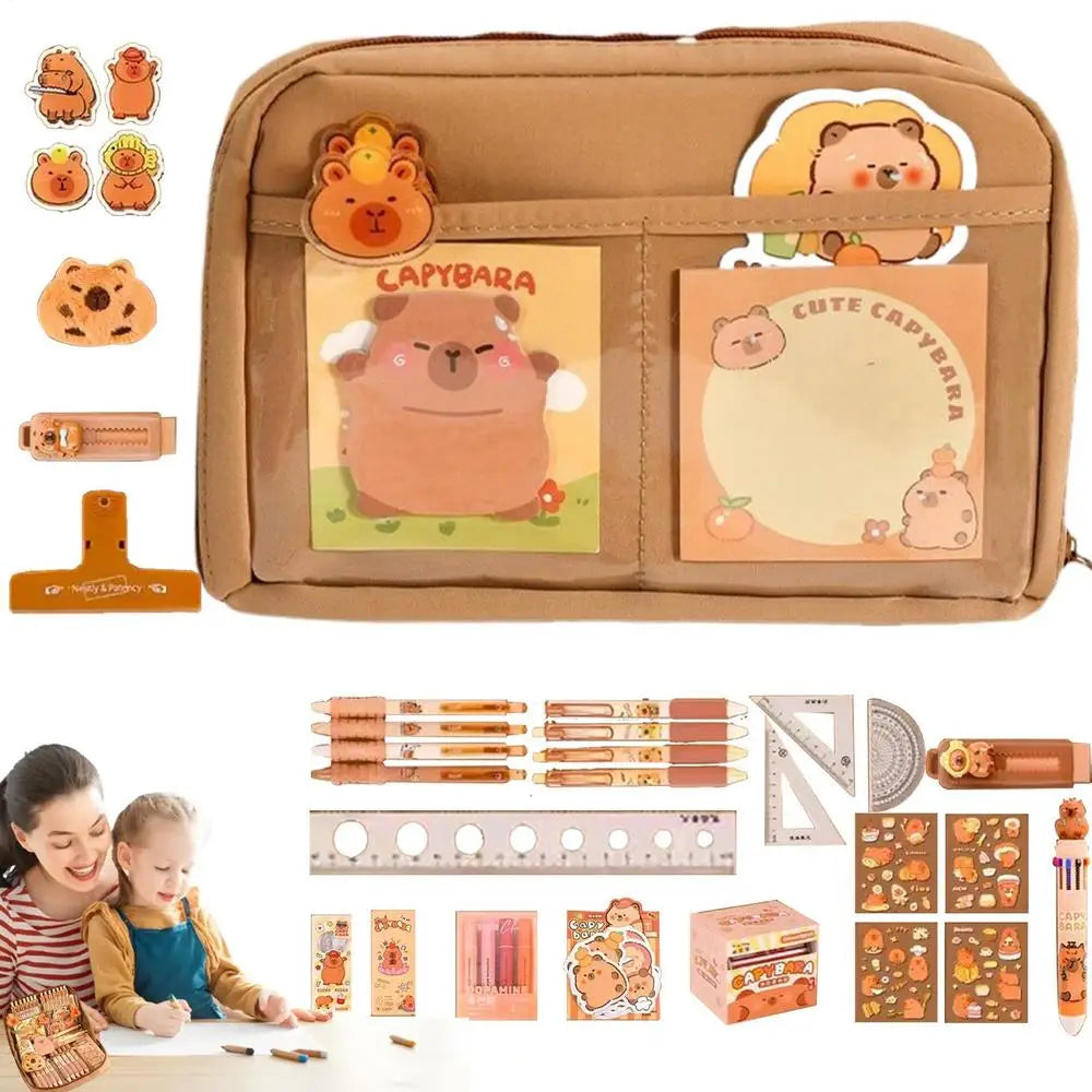 Capybara Stationery & Pencil Case Gift Set