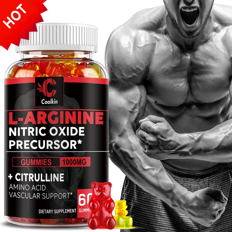 L-Arginine Supplement - Muscle Strength & Blood Flow Support
