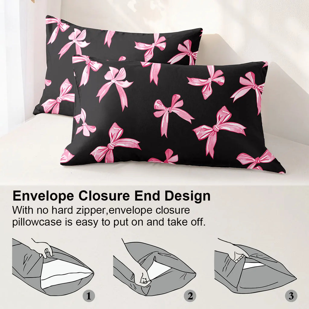 3 Pcs/set Duvet Cover Set - 1 Duvet Cover & 2 Pillowcase Soft