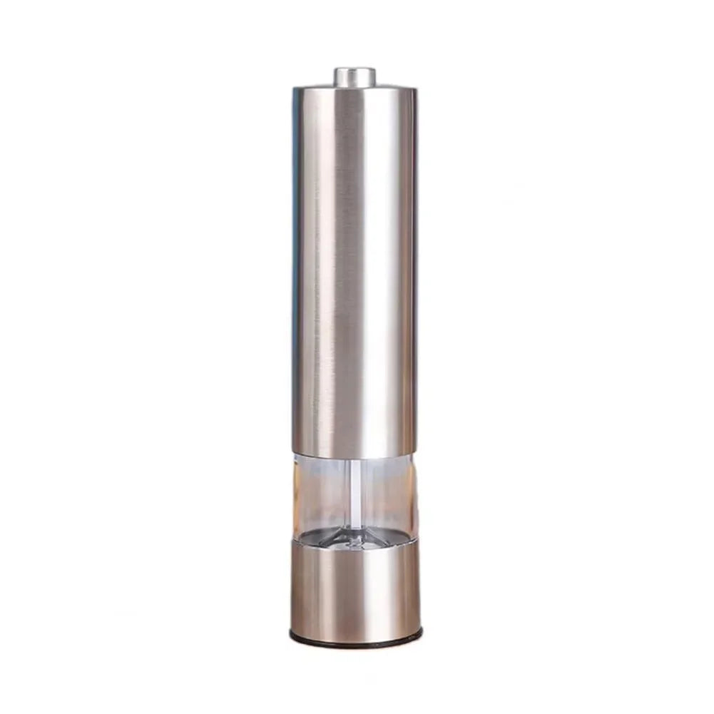 Electric Salt & Pepper Grinder Set – Stainless Steel, One-Handed Operation, Mill with Light