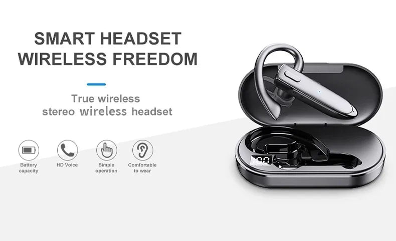 Wireless Bluetooth Earphones with ENC Noise-Cancelling Microphone