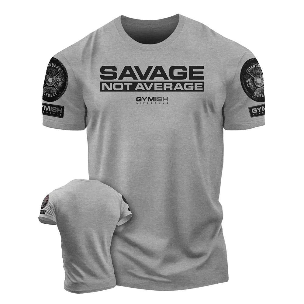 Men's Oversized 3D Print Gym T-Shirt - Short Sleeve