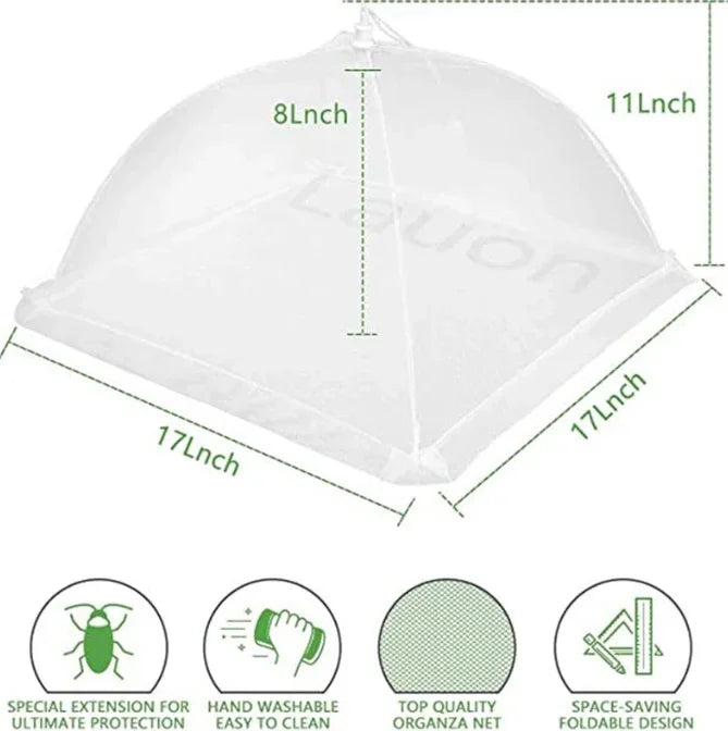 Foldable Food Mesh Cover – Reusable Pop-Up Tent