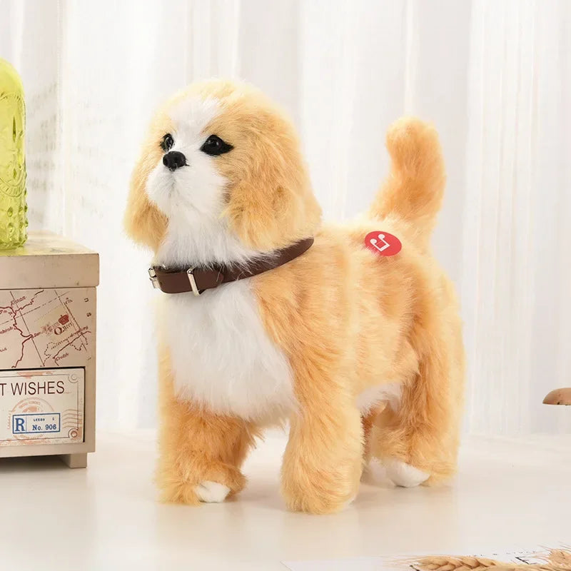 New Simulation Electric Dog, Voice Control, Walking, Nodding, Music