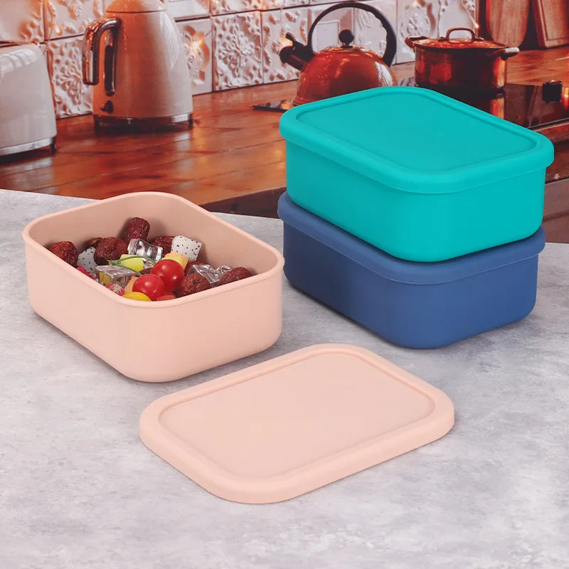 Silicone Food Storage Containers - Airtight, Microwave, Dishwasher, Freezer