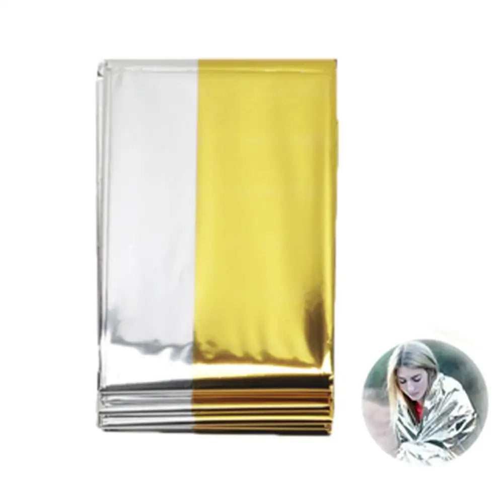 Emergency First Aid Thermal Blanket - Windproof & Waterproof Foil