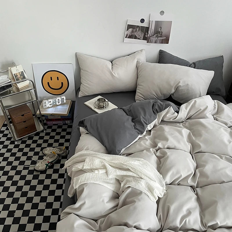 Washed Cotton Duvet Cover Set