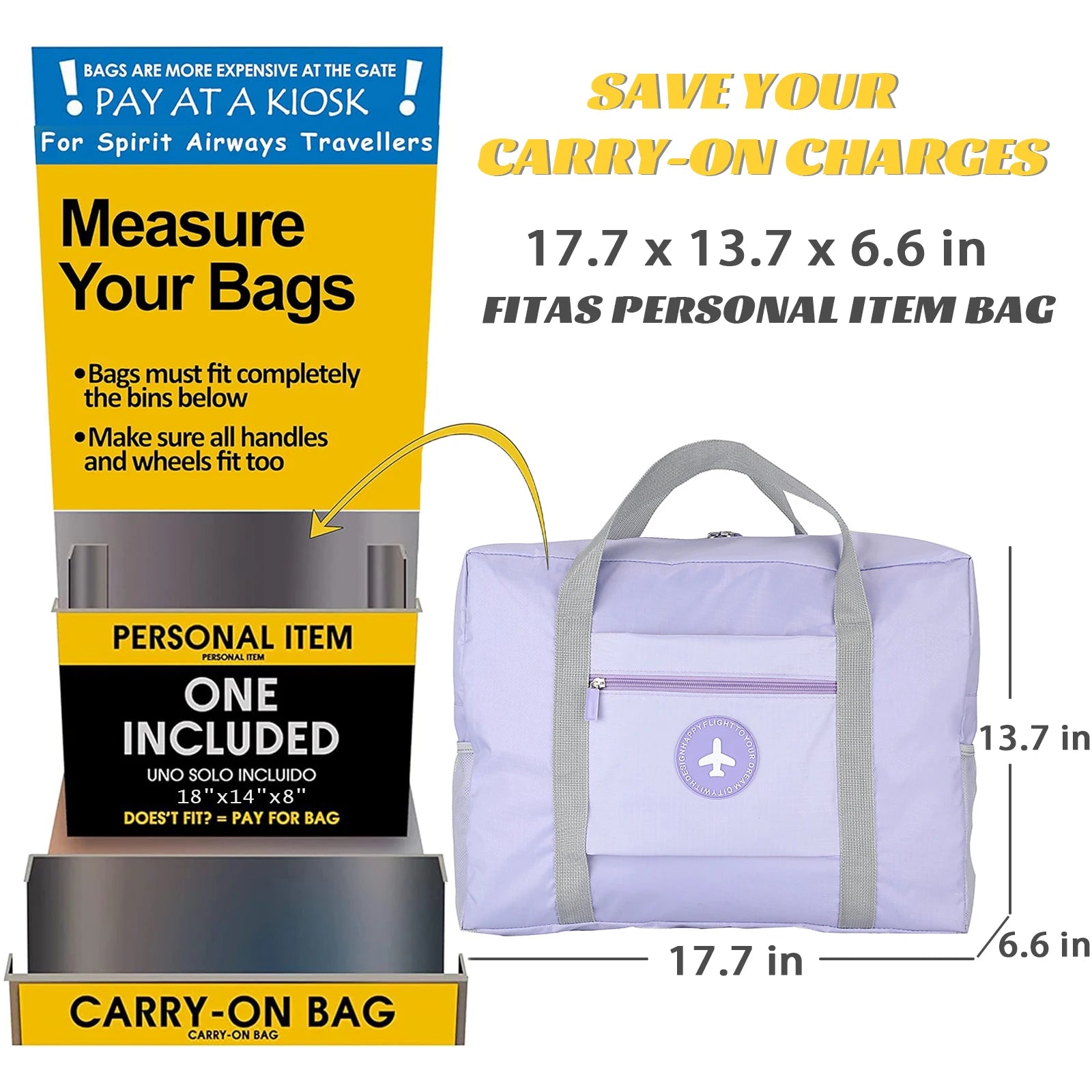 Lightweight Foldable Sports Duffle Bag