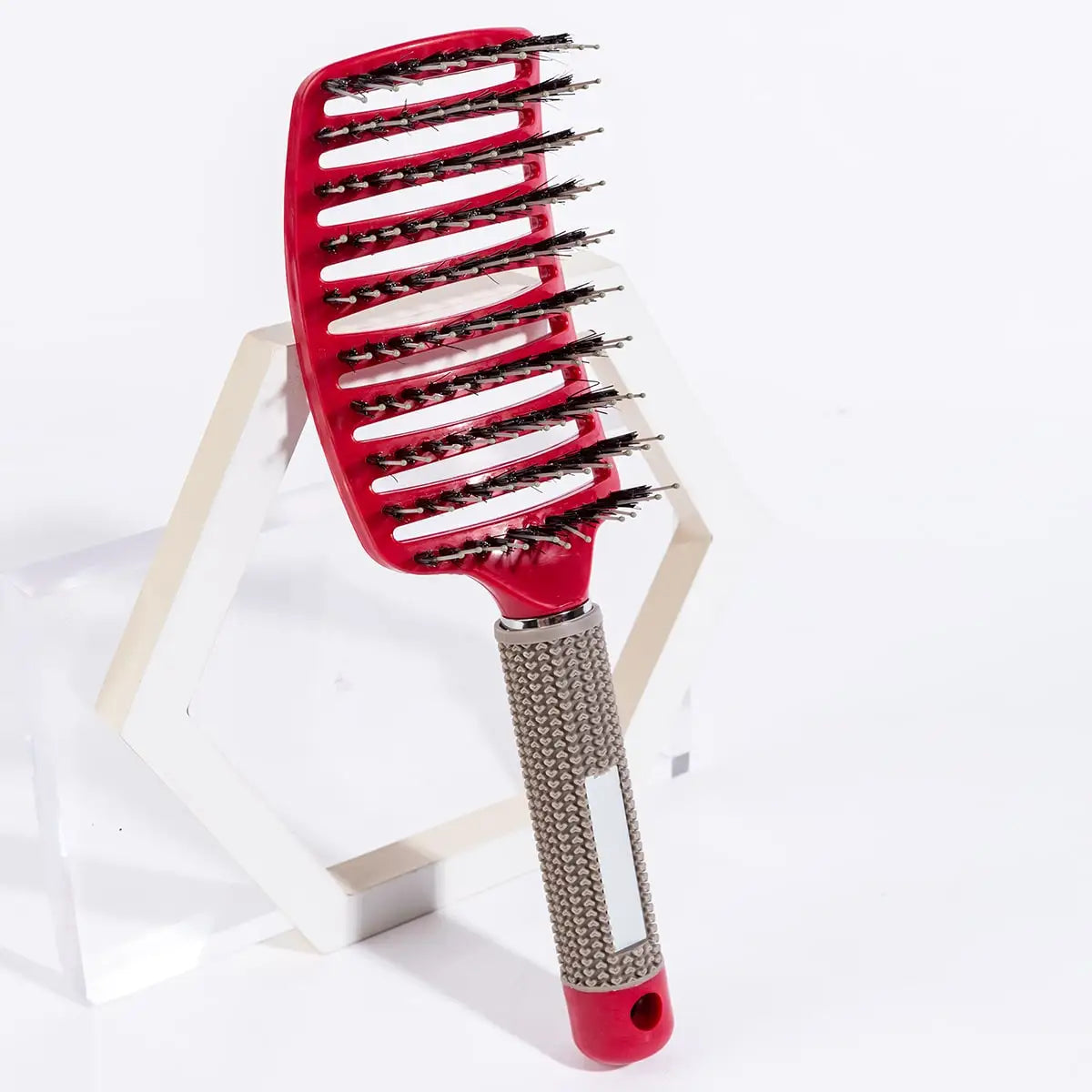 Boar Bristle & Nylon Pin Hairbrush – Smoothing & Detangling Brush