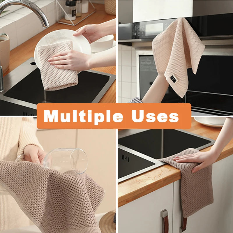 Soft Absorbent Cotton Kitchen Dishcloth