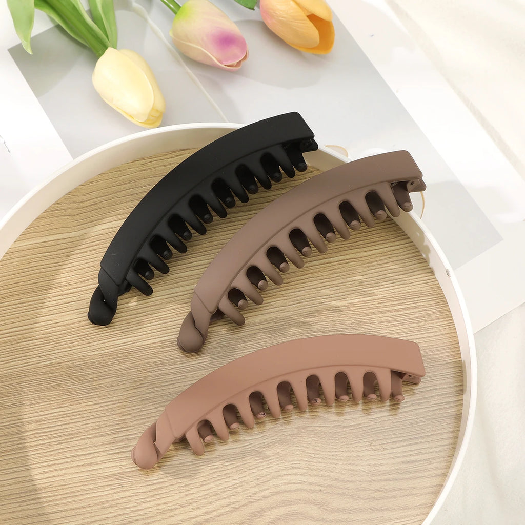 Large Non-Slip Banana Claw Hair Clips – Strong Hold, Set of 5