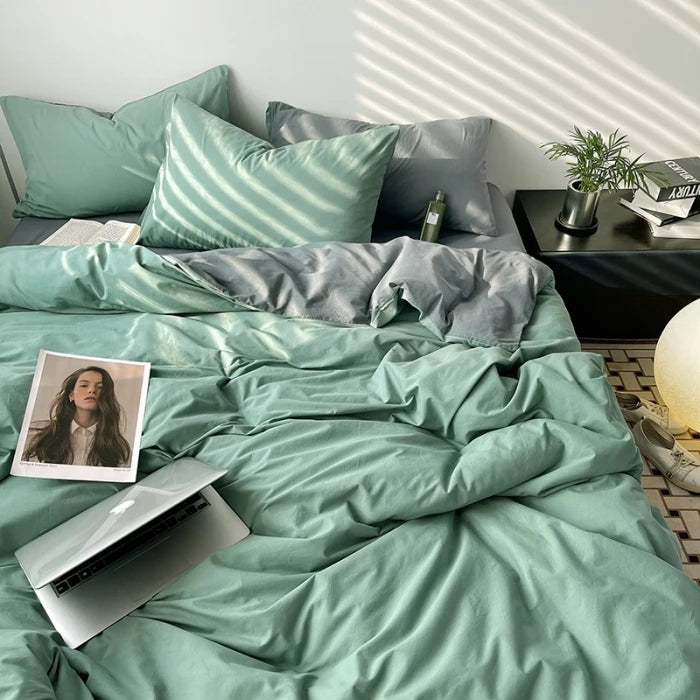 Washed Cotton Duvet Cover Set