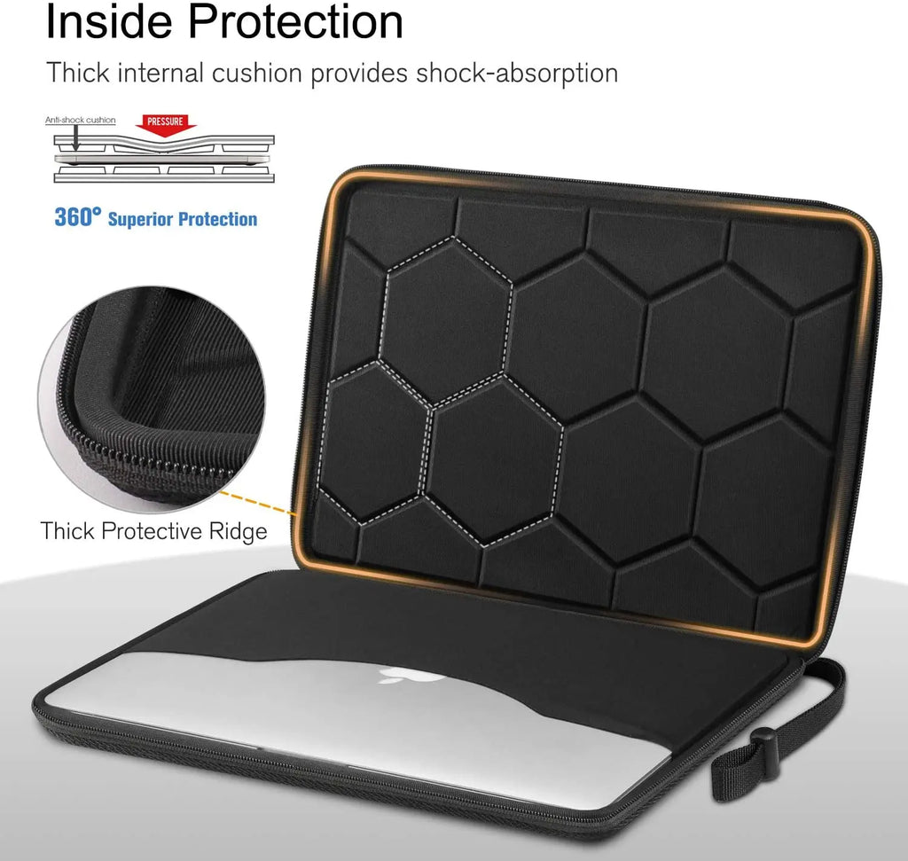 Shockproof Waterproof Laptop Sleeve Bag – EVA Protective Case, 13–15.6 Inch