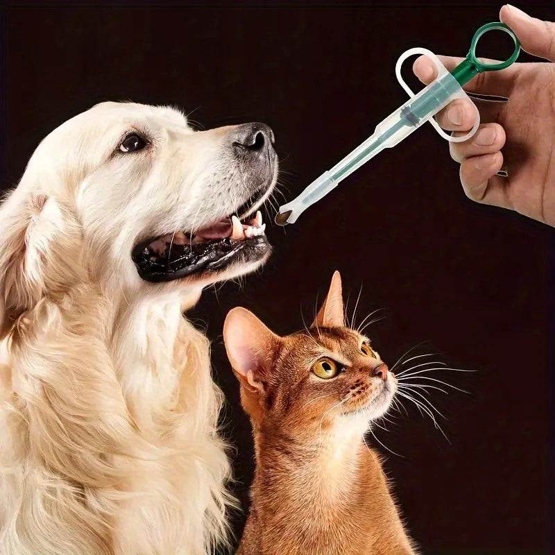 Pet Medicine Dispenser with 2 Soft Tips for Cats & Dogs