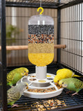 Automatic Hanging Bird Feeder with Anti-Scatter Dispenser