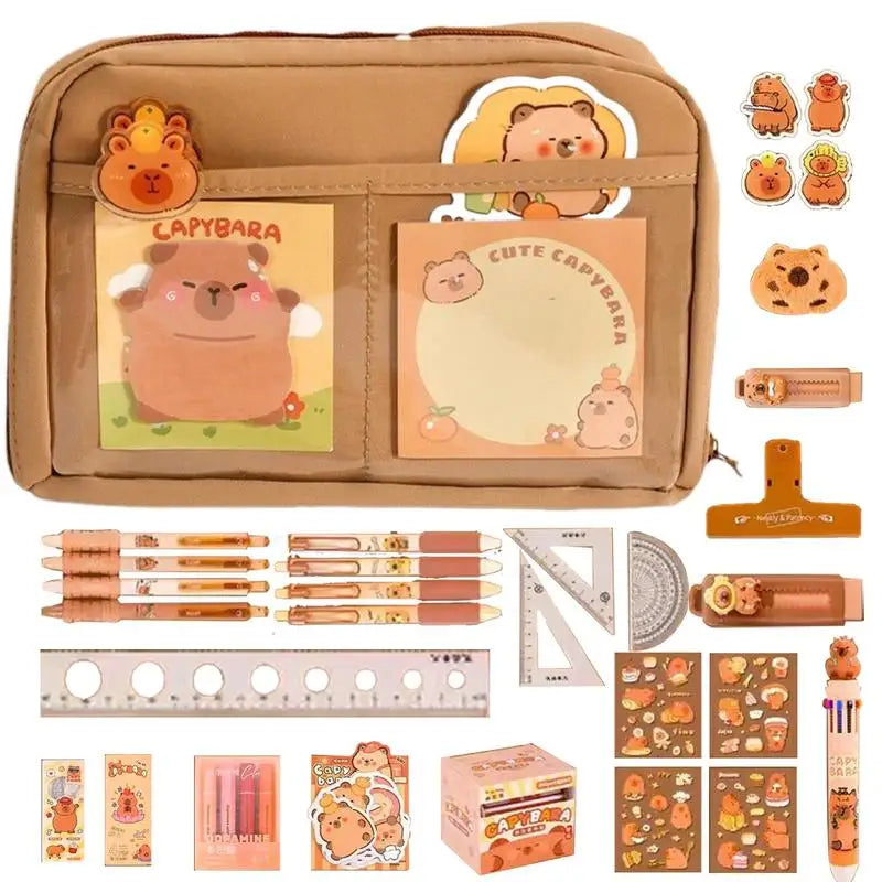 Capybara Stationery & Pencil Case Gift Set