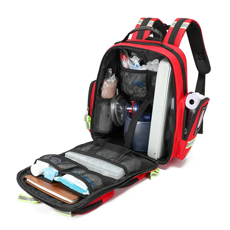 First Aid Backpack - Large Capacity Storage