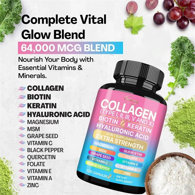 Collagen Supplement - Skin, Hair, Nails & Immune Support
