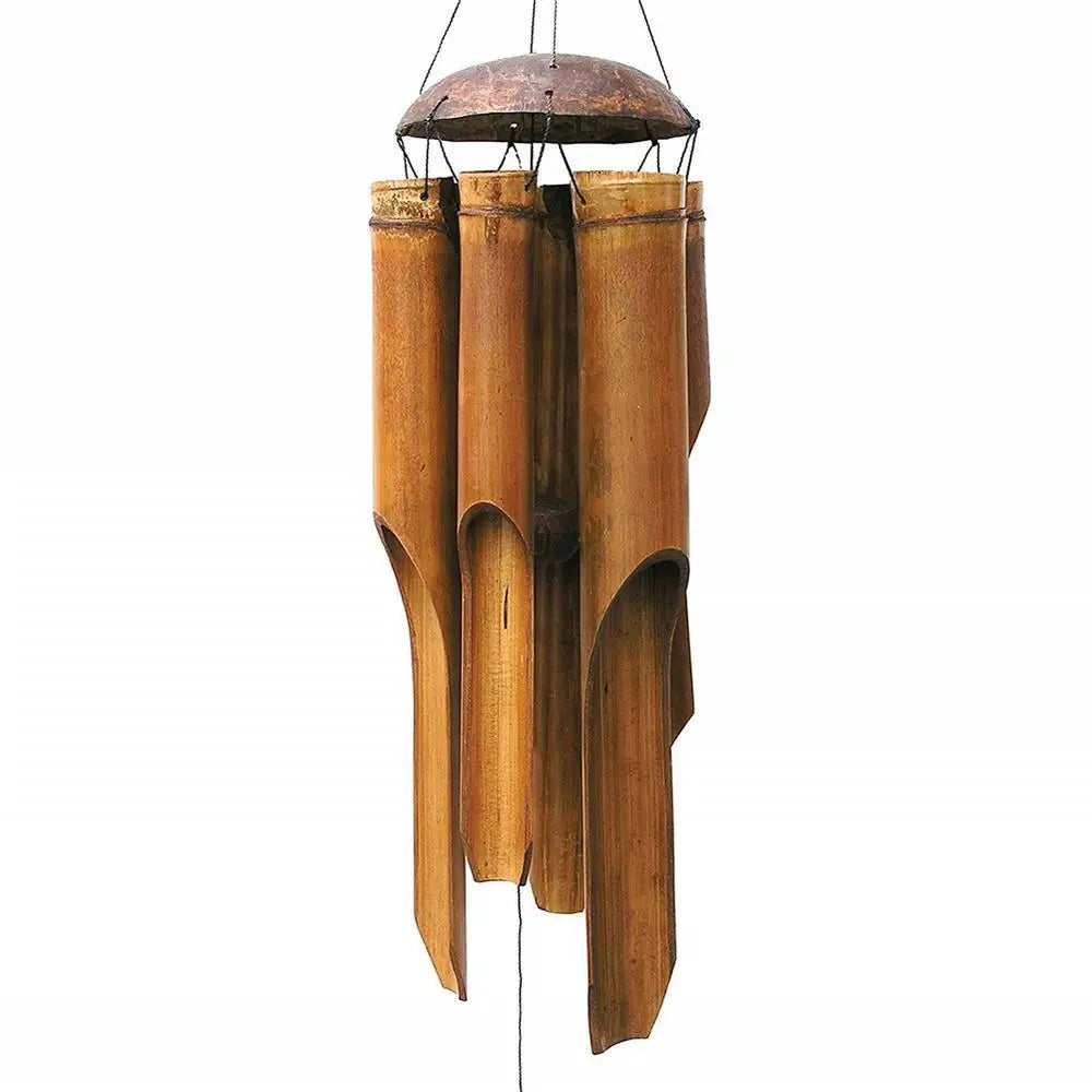 Handmade Bamboo & Wood Wind Chimes - Indoor & Outdoor