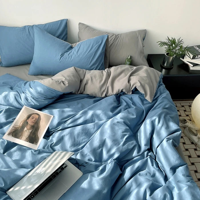 Washed Cotton Duvet Cover Set