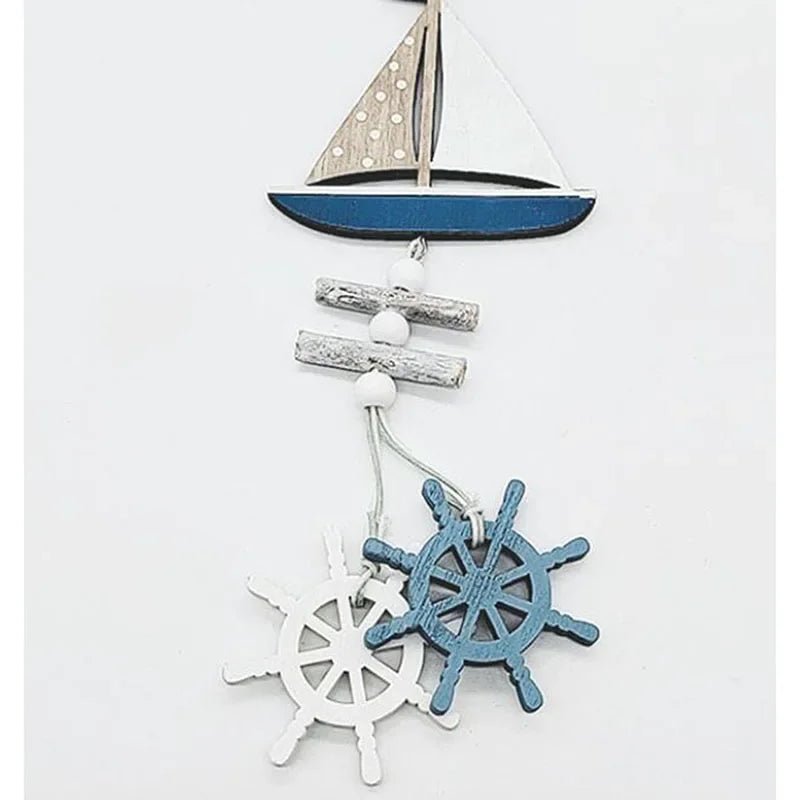 Marine Style Wooden Pendant – Nautical Wall Hanging Décor