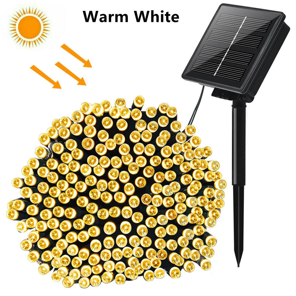 Waterproof Outdoor Solar LED String Lights (23-99ft)