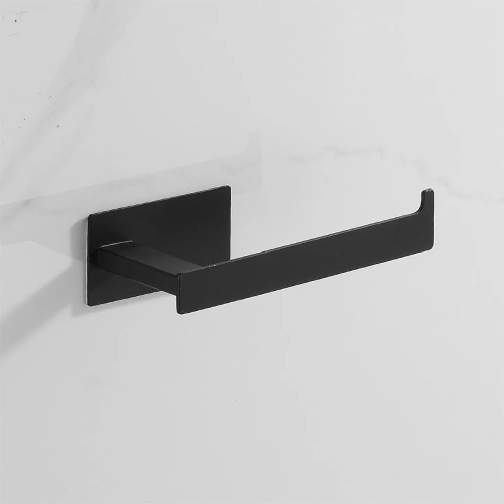 Matte Black Bathroom Accessories Set - Wall Mounted